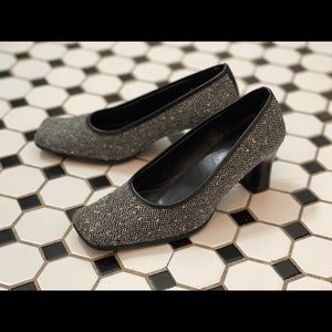 Anne Klein 2 Black & White Tweed Pumps 7-1/2 M